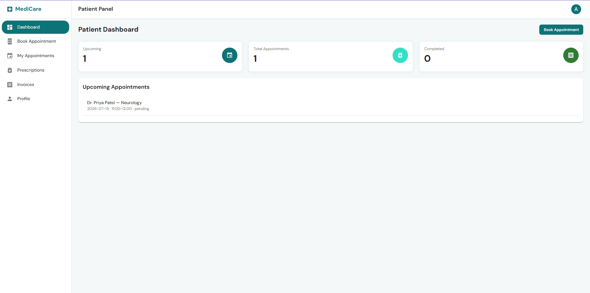 MediCare HMS — Full Stack Hospital Management System (React + Node + MySQL) screenshot 9